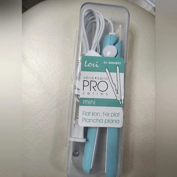 💎HOST PICK💎Lori ProSeries Mini Travel Flat Iron  Hair Tool Mint Coral - Picture 1 of 3